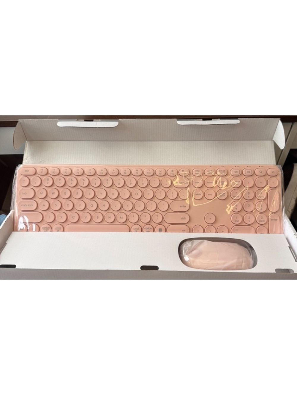 risokeys Wireless Keyboard and Mouse Combo, USB & Type C 2-in-1 Receiver, SK73-3